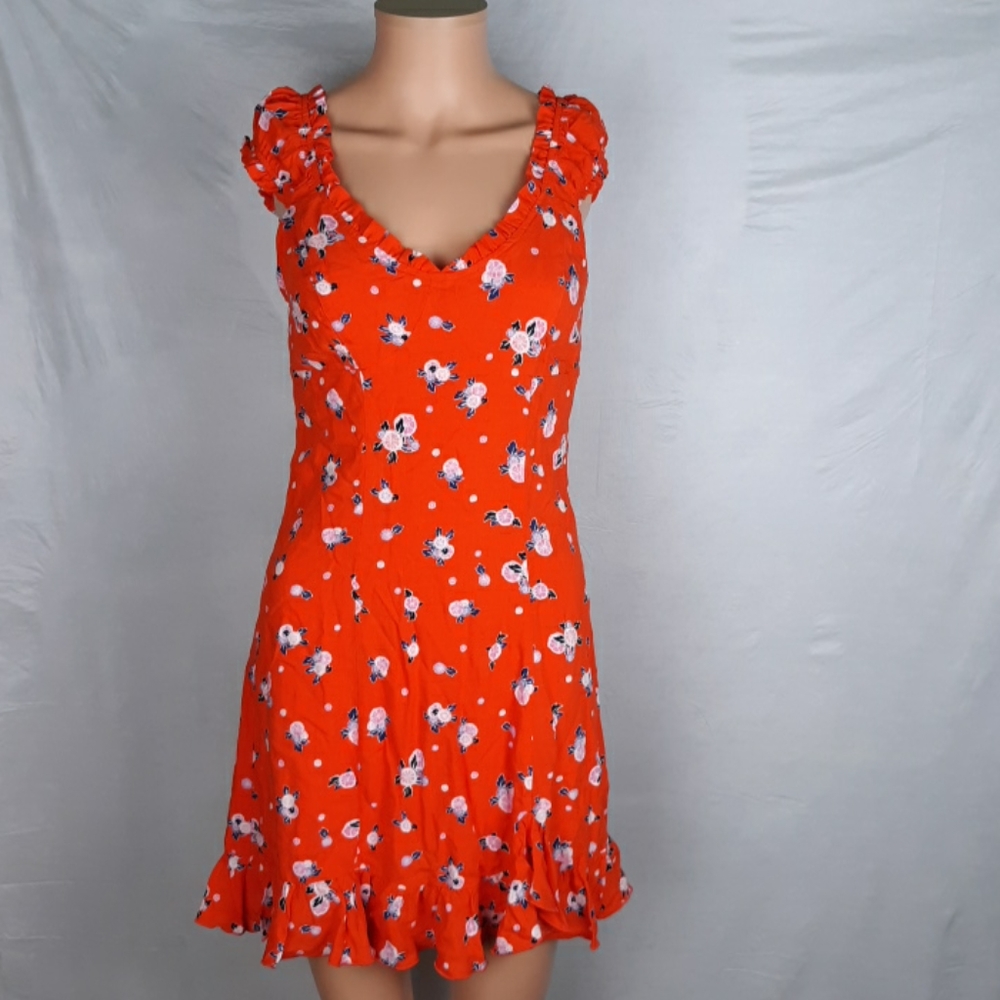 Free People Orange Combo Dress